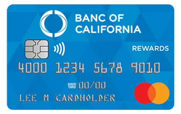 Banc of California Rewards Platinum Mastercard card