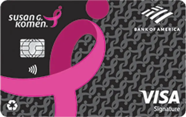 Susan G. Komen Customized Cash Rewards Credit Card card