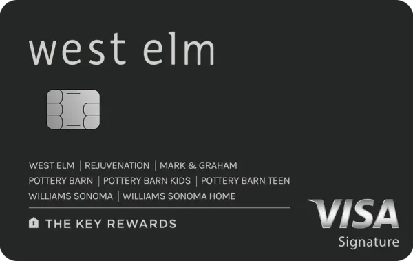 West Elm Key Rewards Visa card