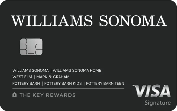 Williams Sonoma Key Rewards Visa card