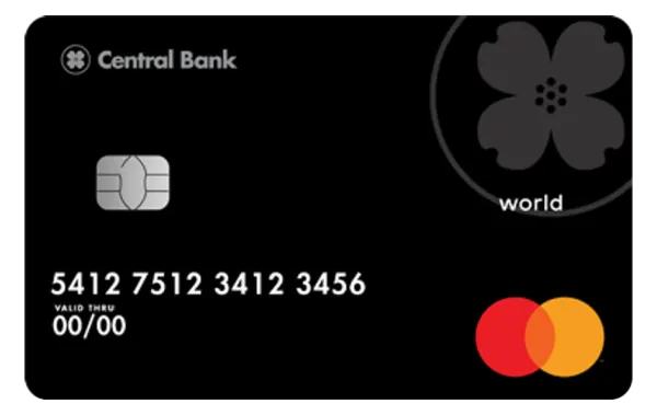 Central Bank World Mastercard card