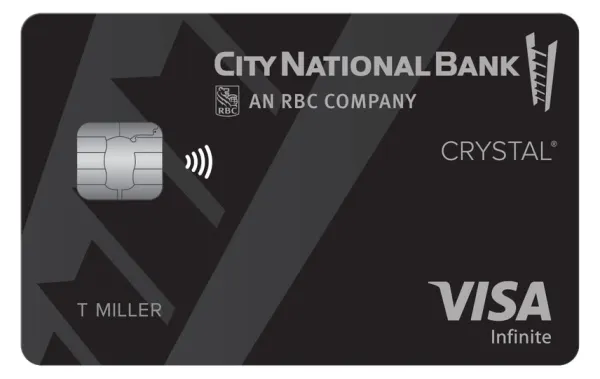 City National Crystal Visa Infinite card