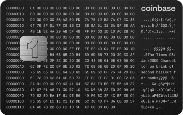 Coinbase One Card card