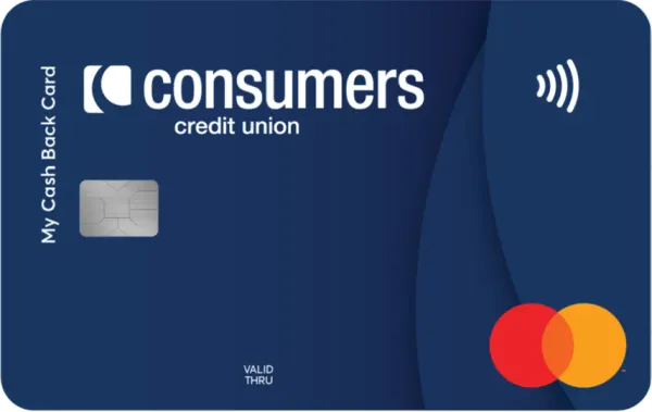 Consumers CU Cash Back Mastercard card