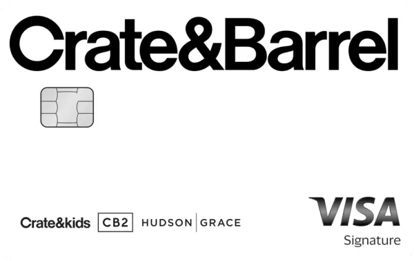 Crate & Barrel Visa Signature card