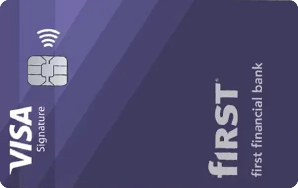 First Financial Bank Visa Signature Rewards card