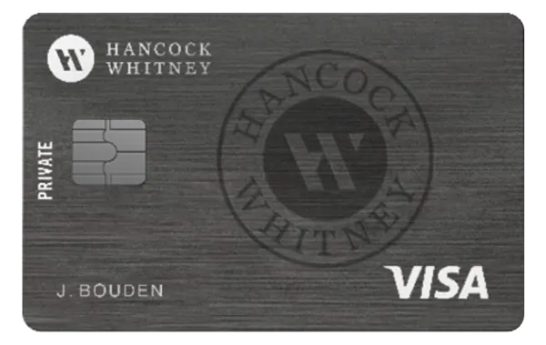 Hancock Whitney Preferred Visa Platinum Card card