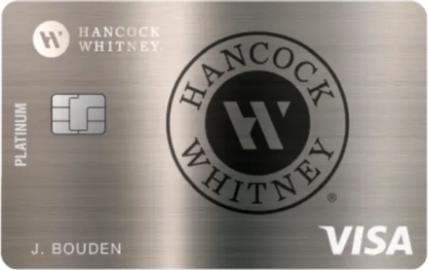 Hancock Whitney Visa Platinum Credit Card card