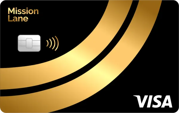 Mission Lane Gold Line Visa card