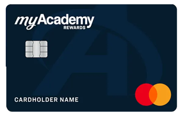 myAcademy Rewards Mastercard Credit Card card