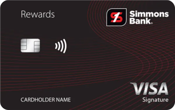Simmons Rewards Visa Signature card