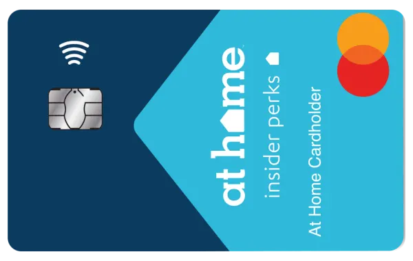 At Home Insider Perks Mastercard card