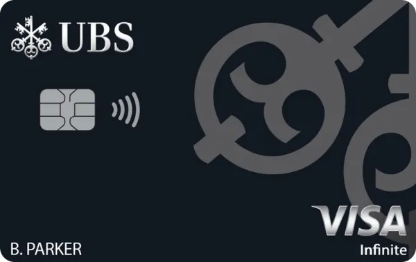 UBS Visa Infinite credit card card