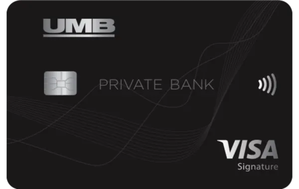 UMB Private Bank Visa Signature Preferred Premier Cash Rewards Credit Card card