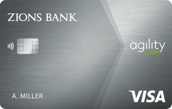 Zions Agility Cash Back Credit Card card