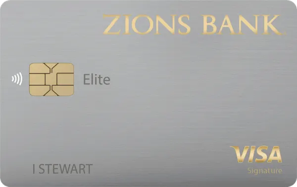 Zions Elite Credit Card card